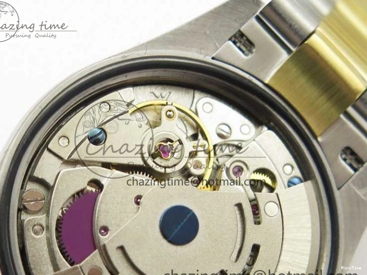 MiroTime 0203 WaterResistant Datejust 31mm 278273 SS YG BP Maker Best Edition Black Sticks Markers Dial on SS YG Oyster Bracelet 2718